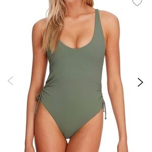 Body Glove Ibiza MISSY Ribbed One Piece‎ in cactus green